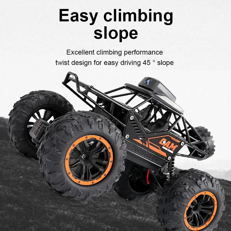 1:18 RC Car with HD 720P WiFi FPV Camera - 2.4G Remote Control Climbing SUV Stunt Toy