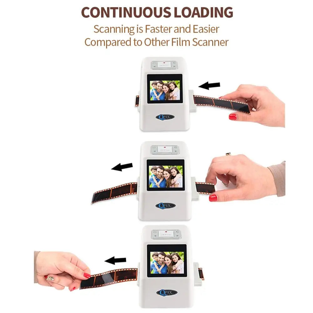 22MP Digital Film Scanner - 35mm/110/135/126 Negative & Slide Converter with 2.4" LCD