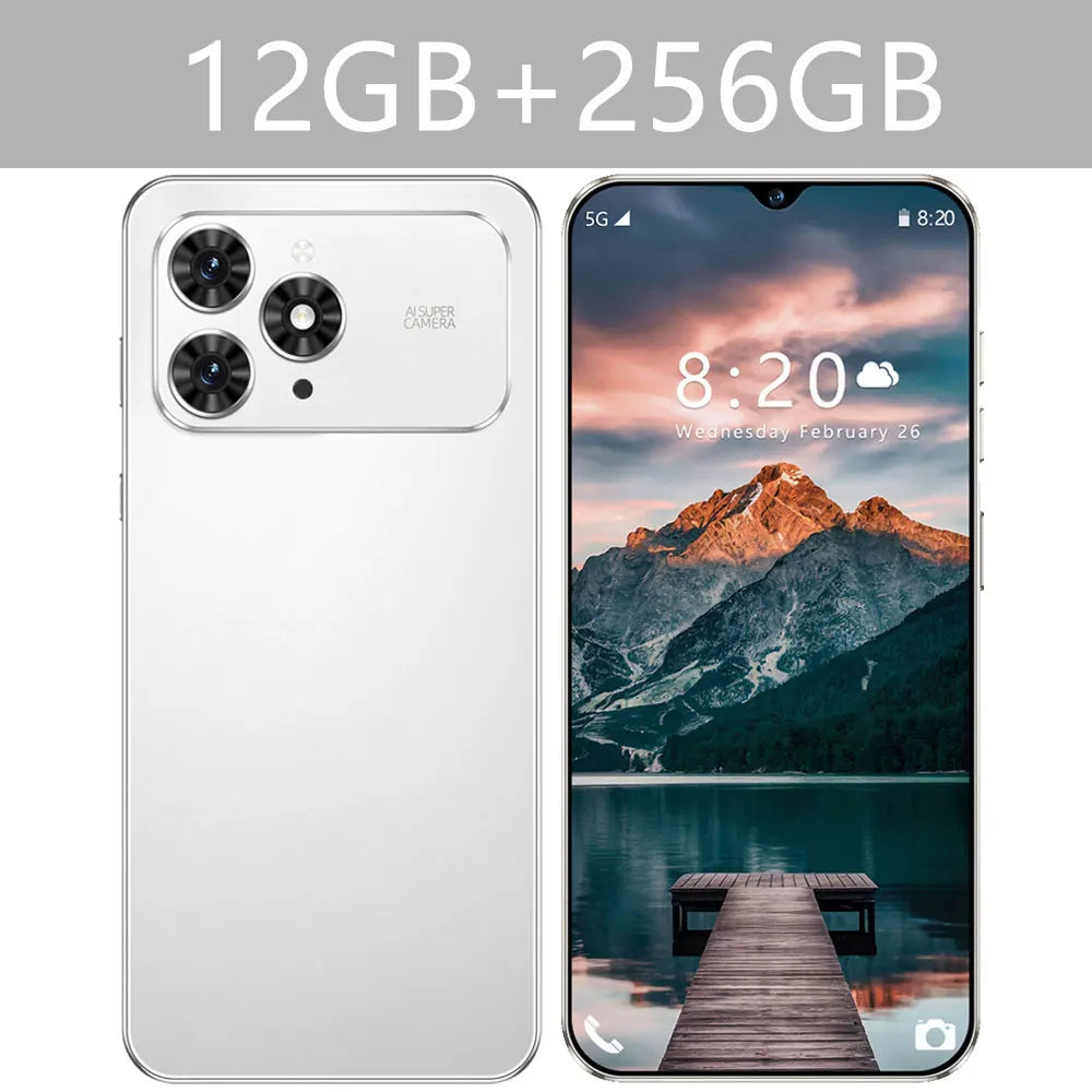 2026 HOT NEW i17 Pro Max 7.0HD Global Edition Original Smart Dual Card 8000mAh Battery Android 15 Facial Recognition Function