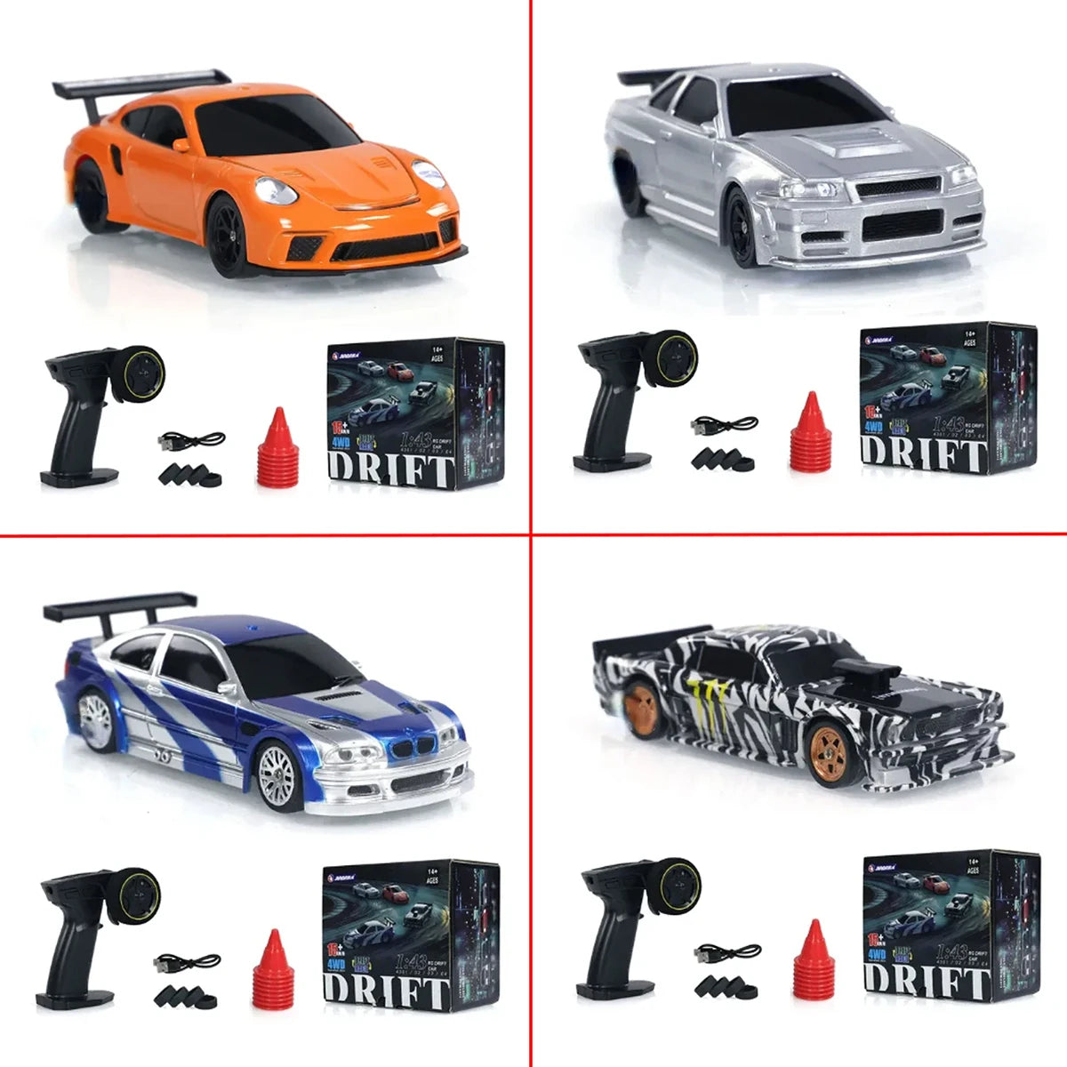 1/43 Scale RC Drift Car - 4WD High Speed Mini Racing Car, 2.4G Remote Control, Boy Toy Gift
