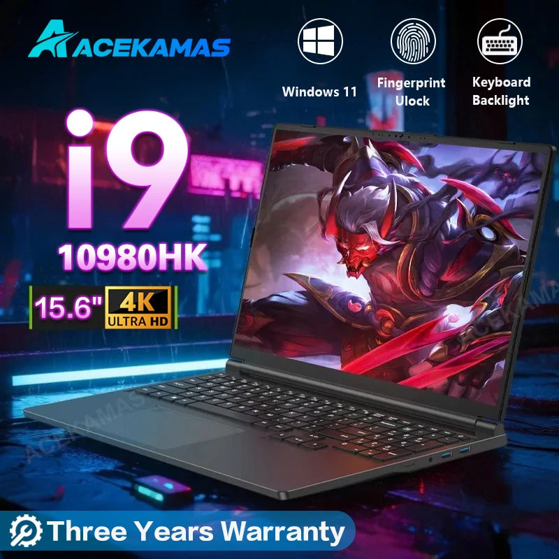 15.6" Gaming Laptop - Intel Core i9-10980HK, 16GB DDR4, 1TB SSD, Windows 11 Pro
