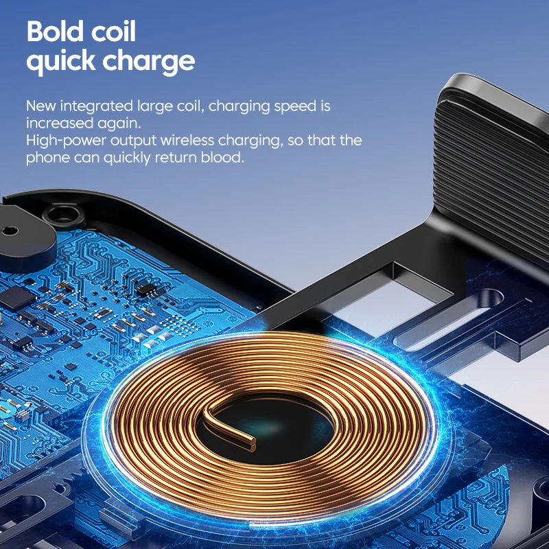 15W Fast Wireless Car Charger Mount - Auto-Clamping Phone Holder for iPhone, Samsung & Xiaomi