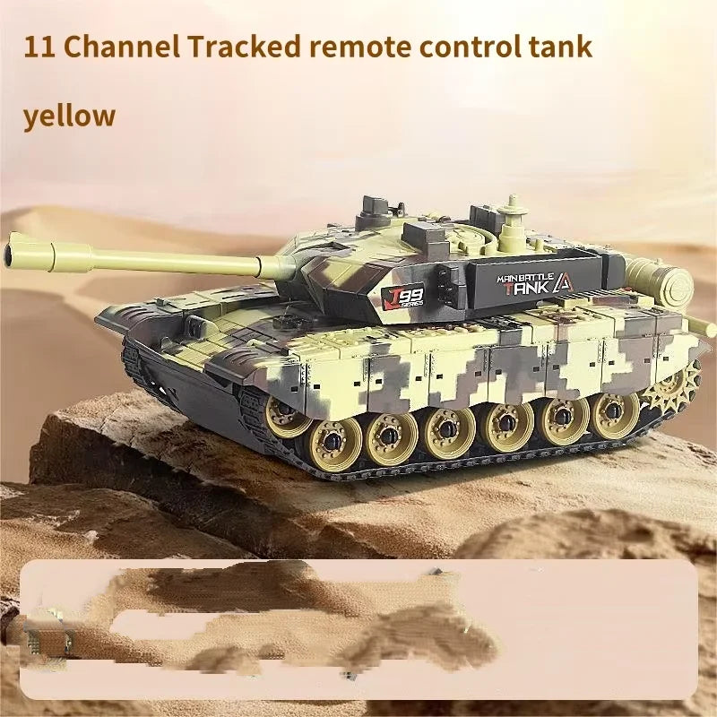 33CM RC Battle Tank - Remote Control War Tank, Crawler Vehicle, Electric Model Toy Gift