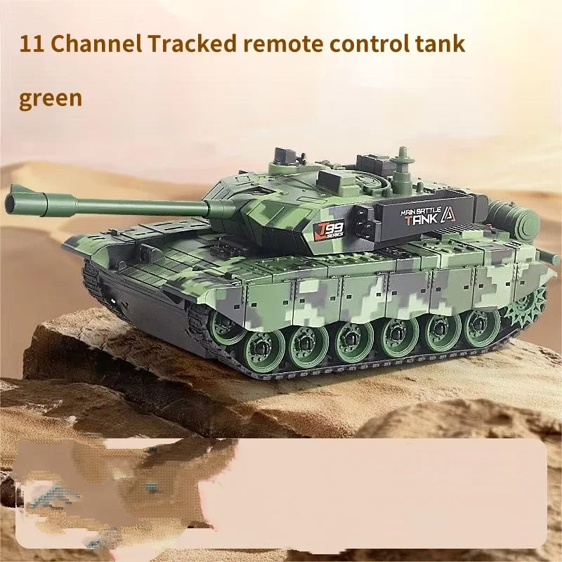 33CM RC Battle Tank - Remote Control War Tank, Crawler Vehicle, Electric Model Toy Gift