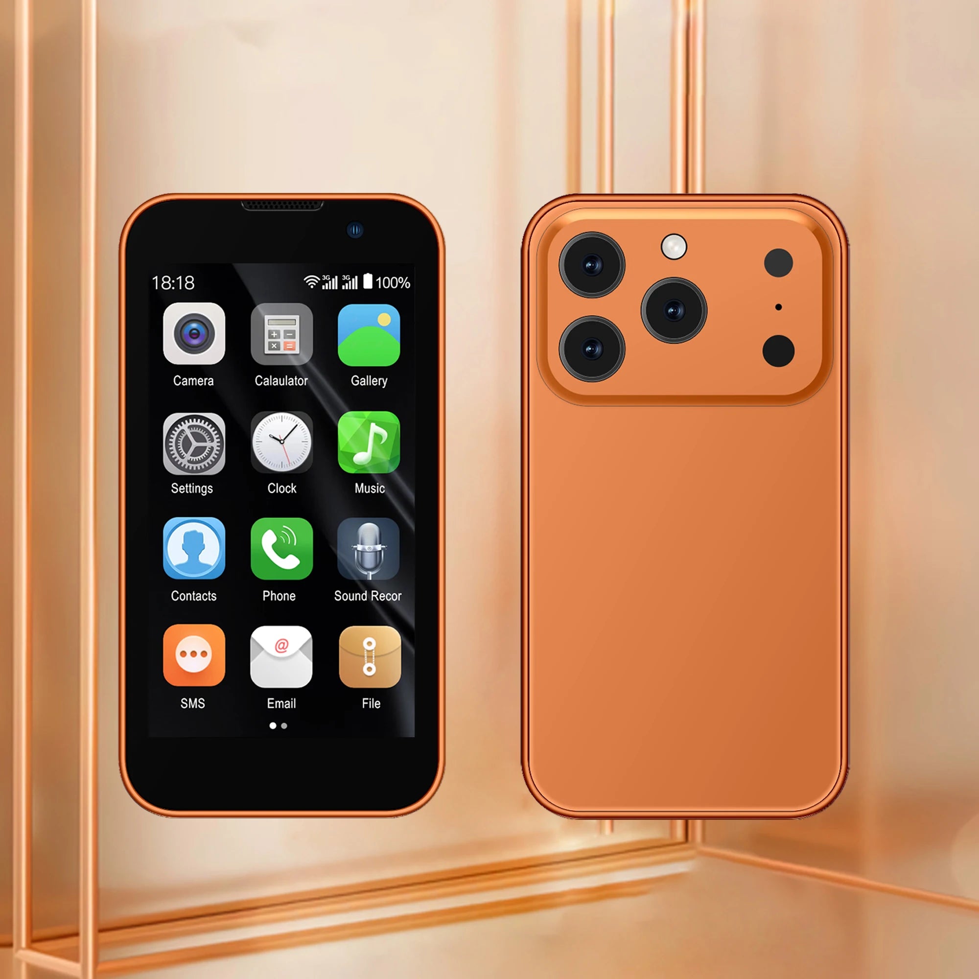 2026New SERVO mini Smartphone 3.0" HD Screen 2GB+16GB 3G WCDMA GPS Small Smart Phone Android 9.0 Face Unlock Pocket Mobile Phone