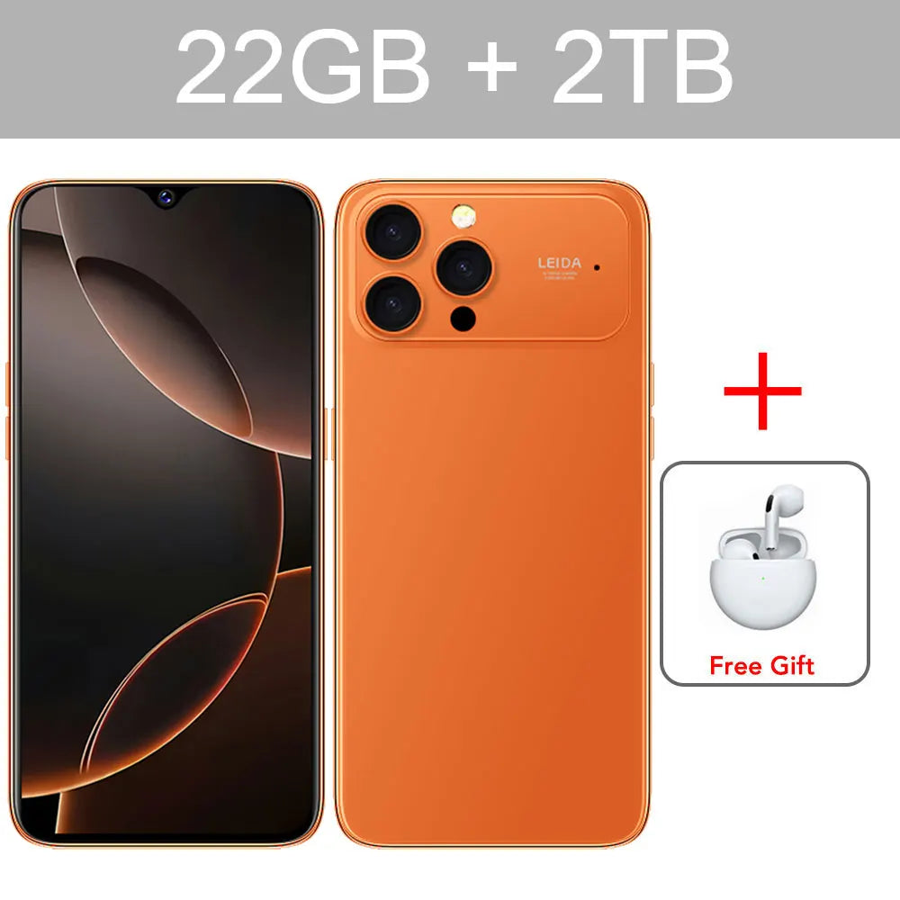 2026 HOT NEW i17 Pro Max 7.0HD Global Edition Original Smart Dual Card 8000mAh Battery Android 15 Facial Recognition Function