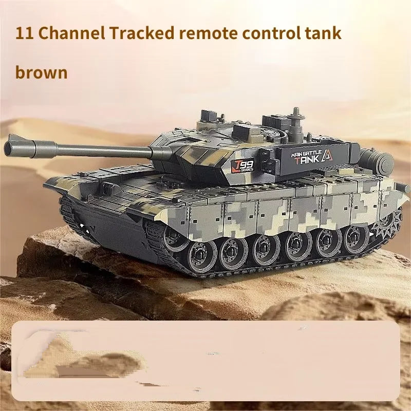 33CM RC Battle Tank - Remote Control War Tank, Crawler Vehicle, Electric Model Toy Gift