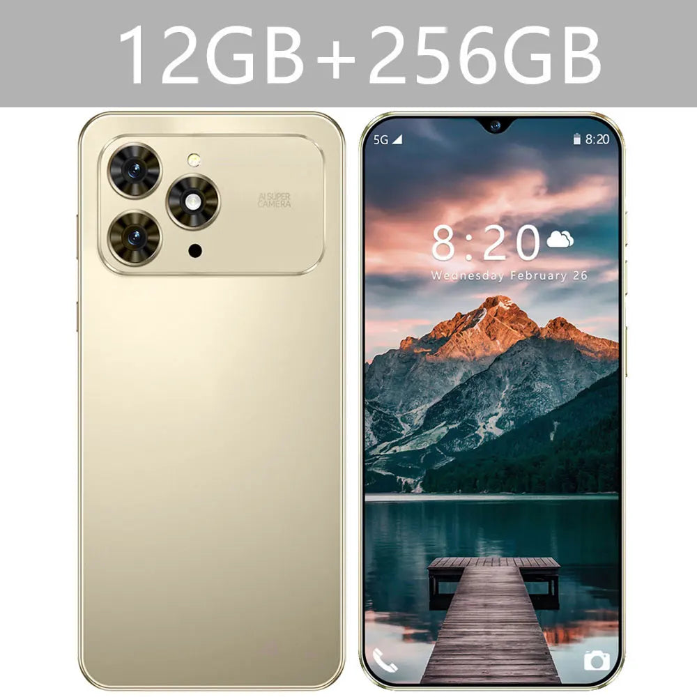2026 HOT NEW i17 Pro Max 7.0HD Global Edition Original Smart Dual Card 8000mAh Battery Android 15 Facial Recognition Function