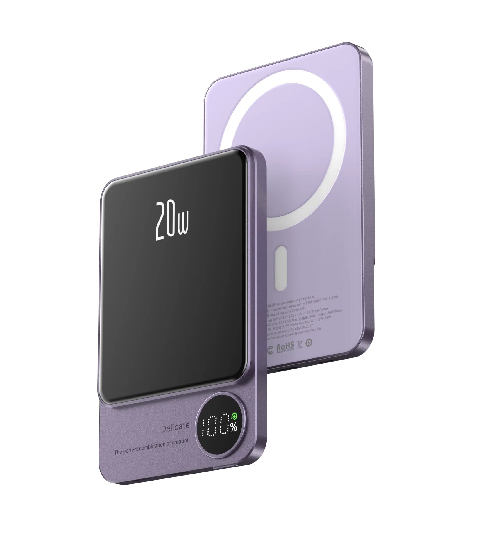 10000mAh Magnetic Wireless Power Bank for iPhone 15/14/13/12 - MagSafe Compatible Fast Charging Battery Pack