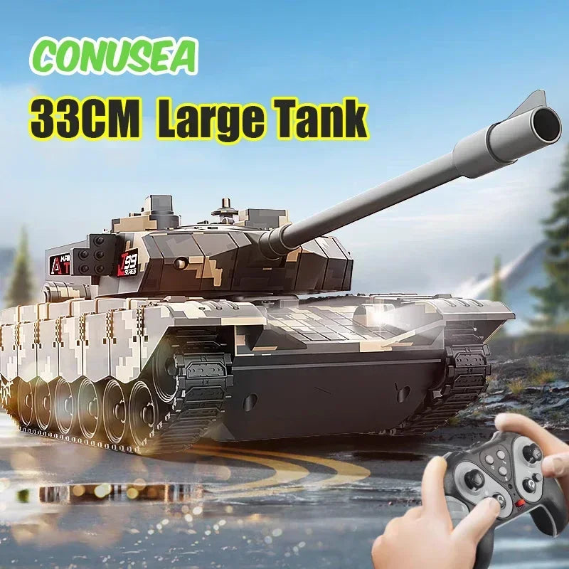 33CM RC Battle Tank - Remote Control War Tank, Crawler Vehicle, Electric Model Toy Gift