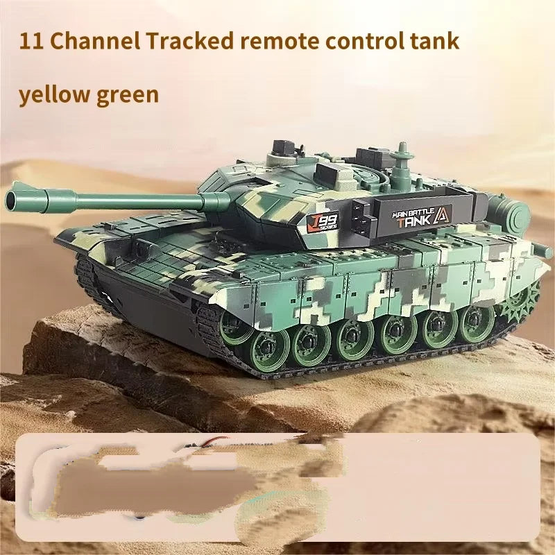 33CM RC Battle Tank - Remote Control War Tank, Crawler Vehicle, Electric Model Toy Gift