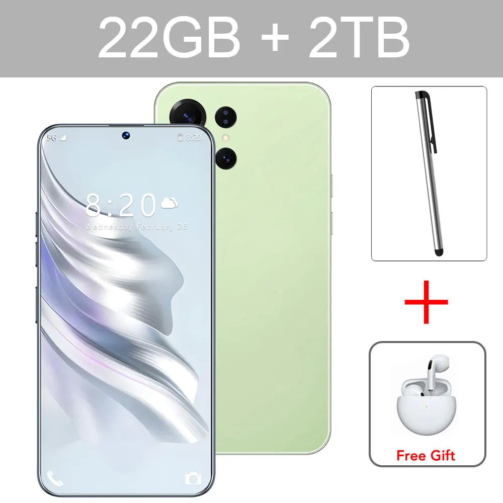 2026 NEW S26 Ultra Original 7.3HD Cheap Intelligent 5G Dual Card Dual Standby Android 14 System Global Version 7800mAh Battery