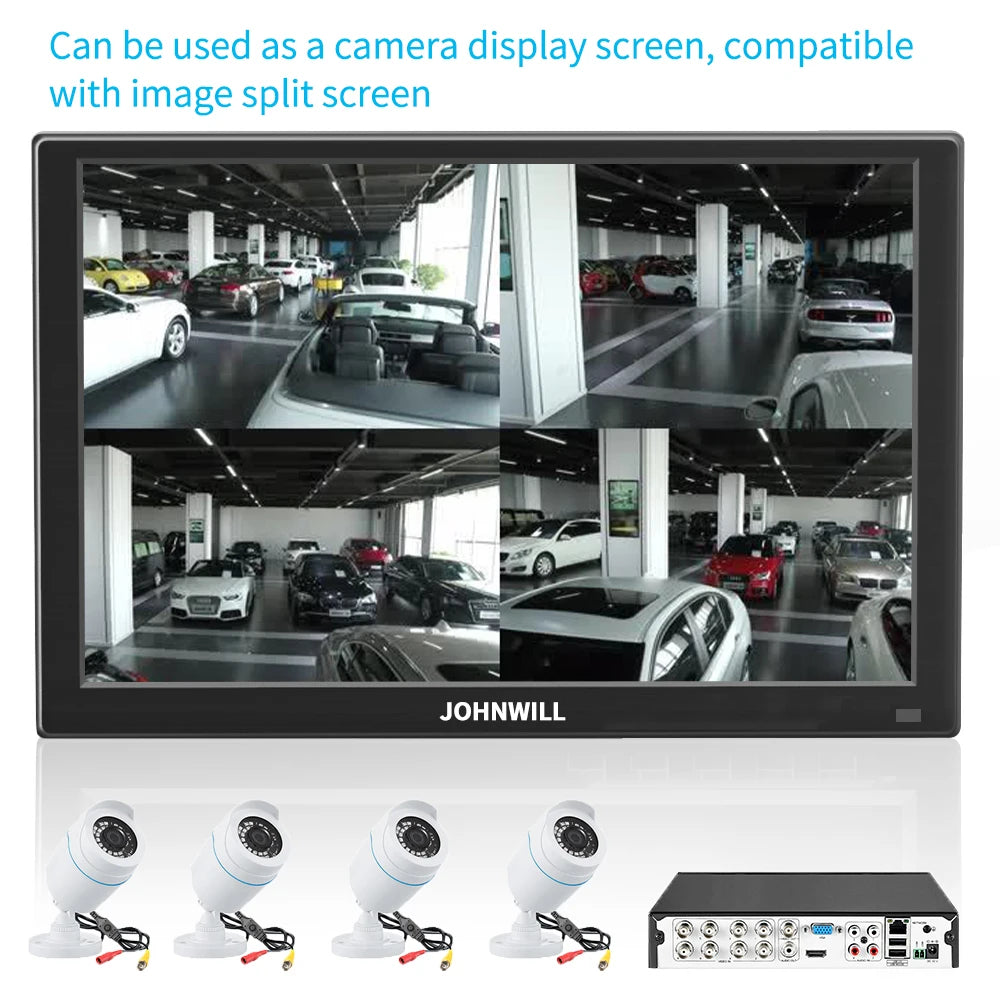 13.3" HD Portable Monitor - 1366x768 LCD Display with Speakers for Gaming, Raspberry Pi & Laptop Extension