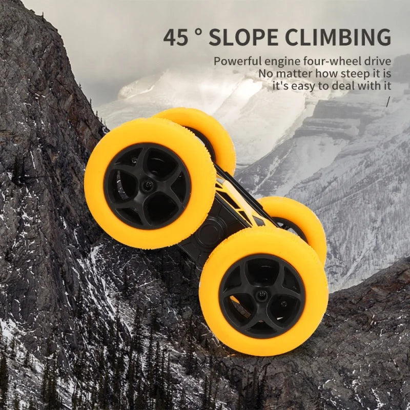 360° Flipping Double-Sided Stunt RC Car - 4WD High Speed with Cool LED Lights, Kids Gift