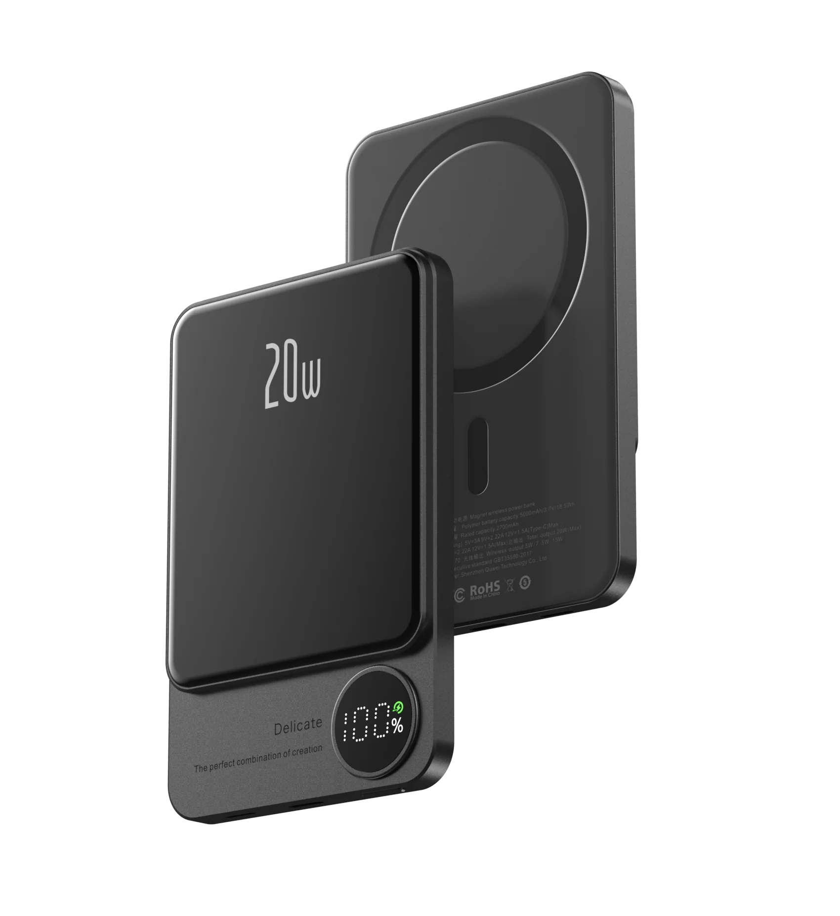 10000mAh Magnetic Wireless Power Bank for iPhone 15/14/13/12 - MagSafe Compatible Fast Charging Battery Pack