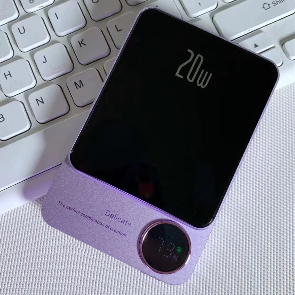 10000mAh Magnetic Wireless Power Bank for iPhone 15/14/13/12 - MagSafe Compatible Fast Charging Battery Pack