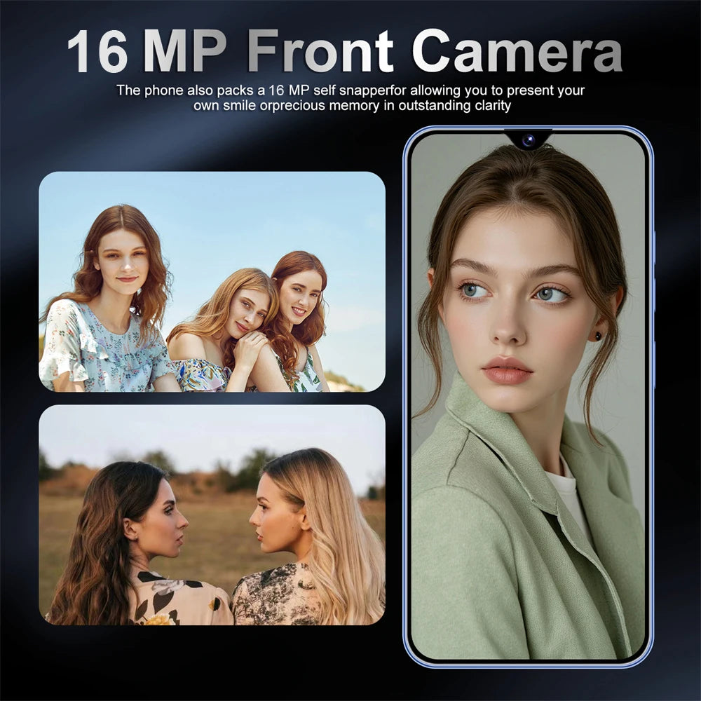 2026 HOT NEW i17 Pro Max 7.0HD Global Edition Original Smart Dual Card 8000mAh Battery Android 15 Facial Recognition Function