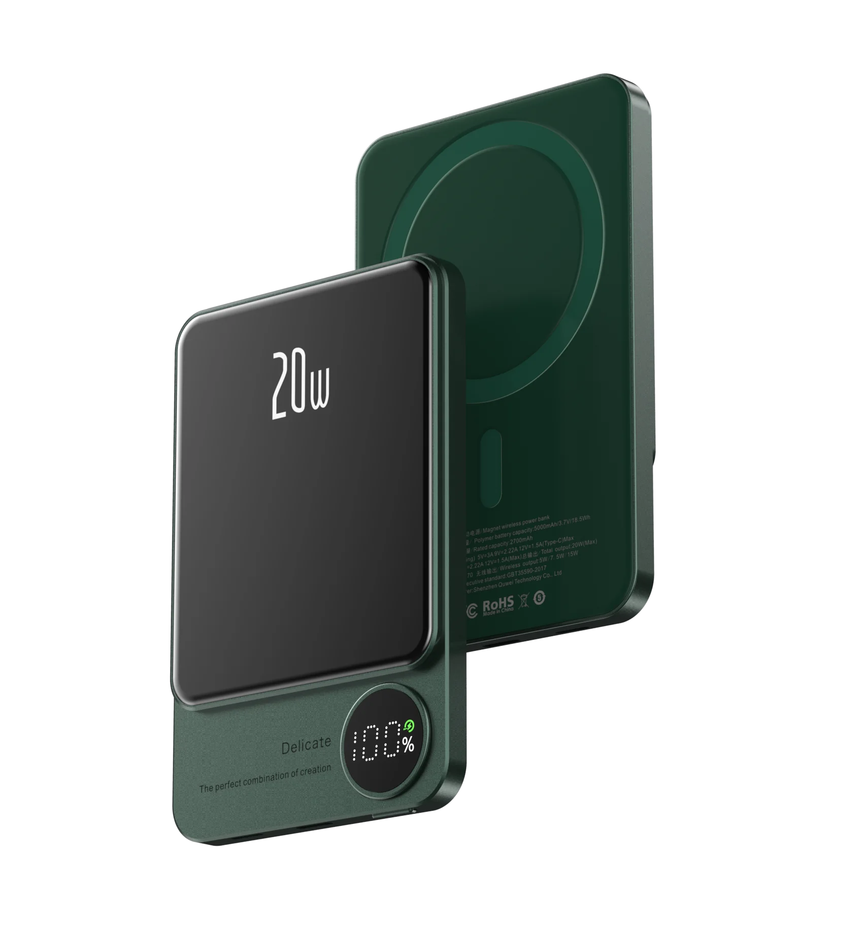 10000mAh Magnetic Wireless Power Bank for iPhone 15/14/13/12 - MagSafe Compatible Fast Charging Battery Pack