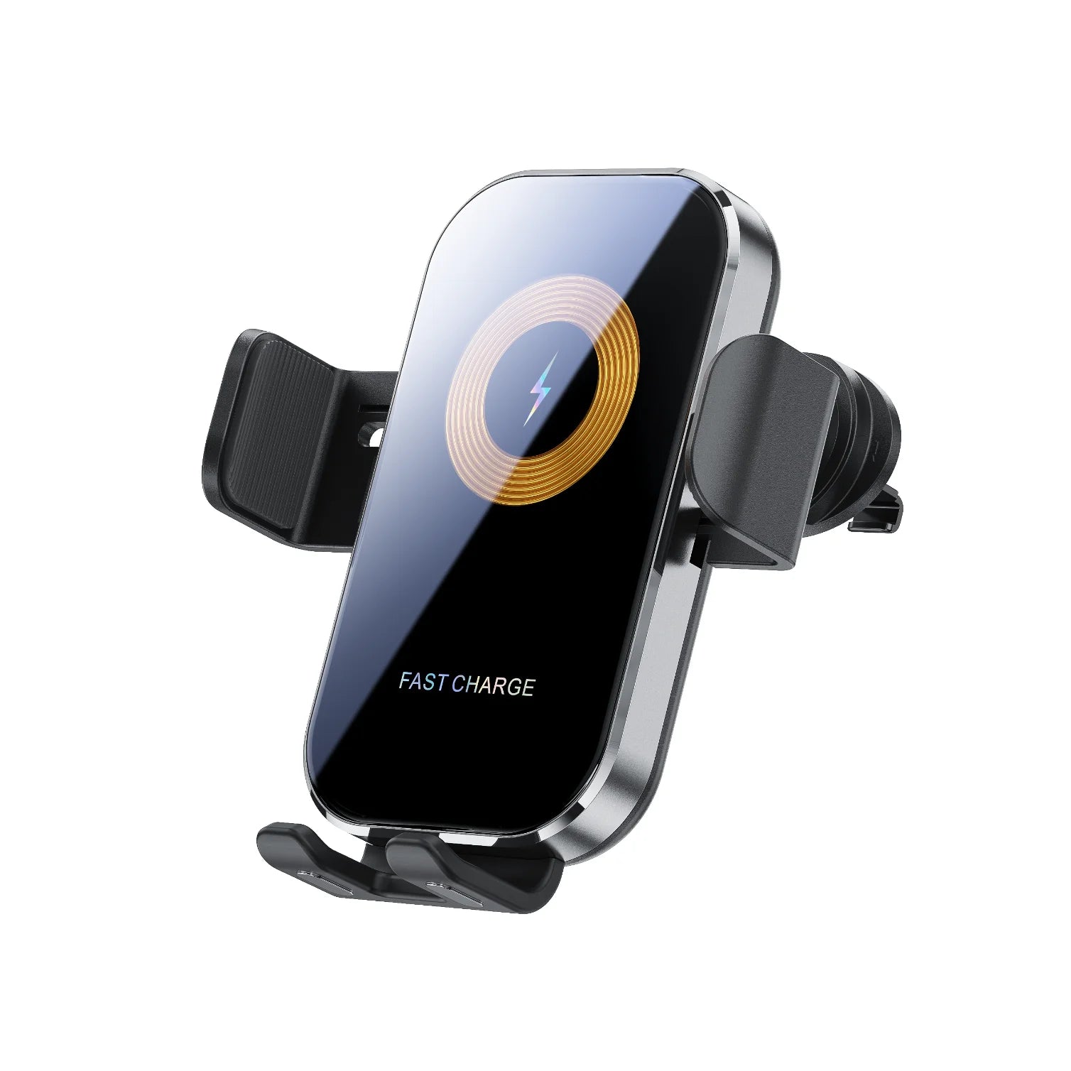 15W Fast Wireless Car Charger Mount - Auto-Clamping Phone Holder for iPhone, Samsung & Xiaomi